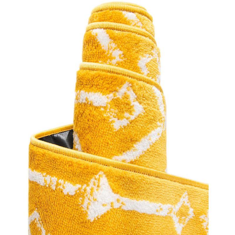 Unique Loom 8' 0 x 11' 0 Rectangle Moroccan Trellis Yellow Area Rug