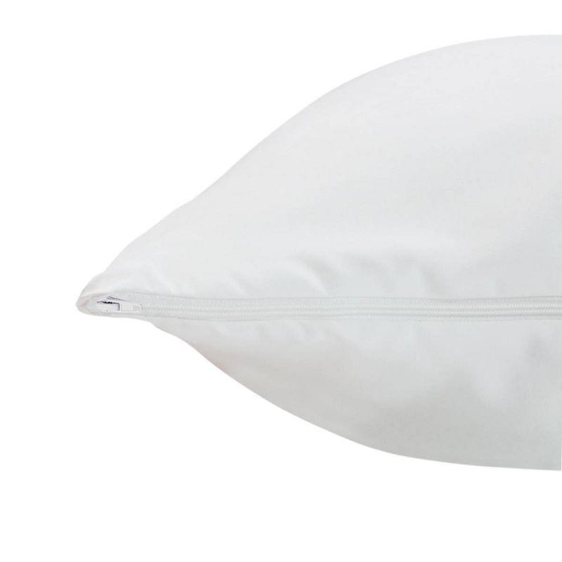 King Maximum Bed Bug and Allergy Protection Pillow Protector White - AllerEase: Hypoallergenic, Zippered, Moisture-Wicking Fabric