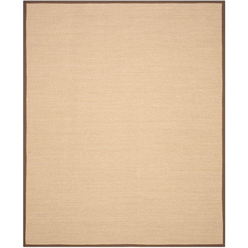 Natural Fiber NF141 Power Loomed Indoor Area Rug - Maize/Brown - 8'x10' - Safavieh