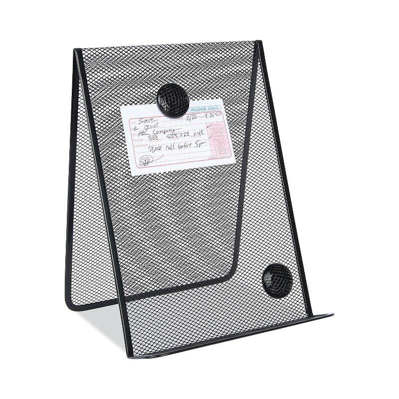 Universal Metal Mesh Document Holder 9 x 8 5/8 x 11 3/8 Free Standing Black 20027