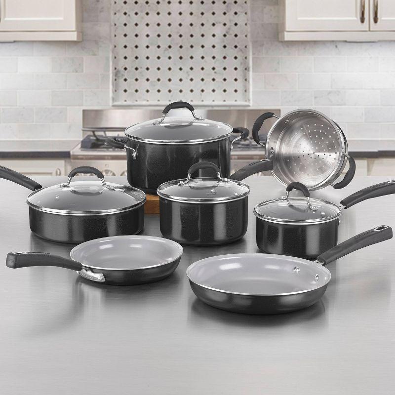 Cuisinart Ceramica XT 11pc Non-Stick Cookware Set - 54C-11BK