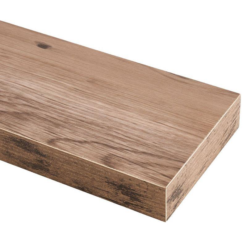 3 Pack 16 Inch Sorbus Rustic Floating Shelves - for Bedroom, Kitchen, Living Room, Office - Floating Shelf for Trophies, Books, Frames, etc