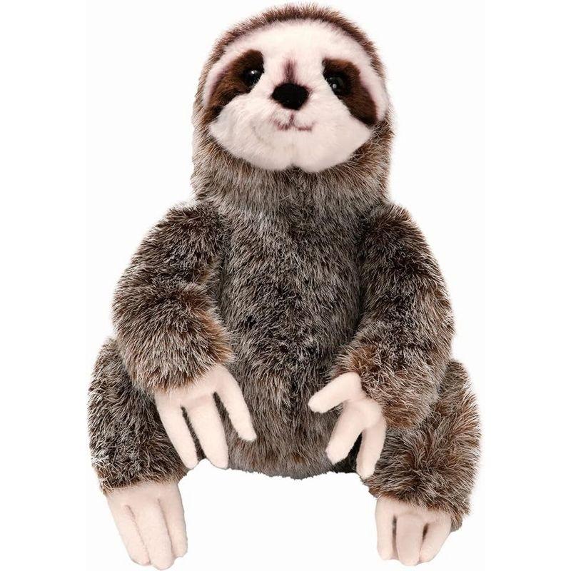 Simon Brown Plush Three-Toed Sloth Stuffed Animal, 10 Inches