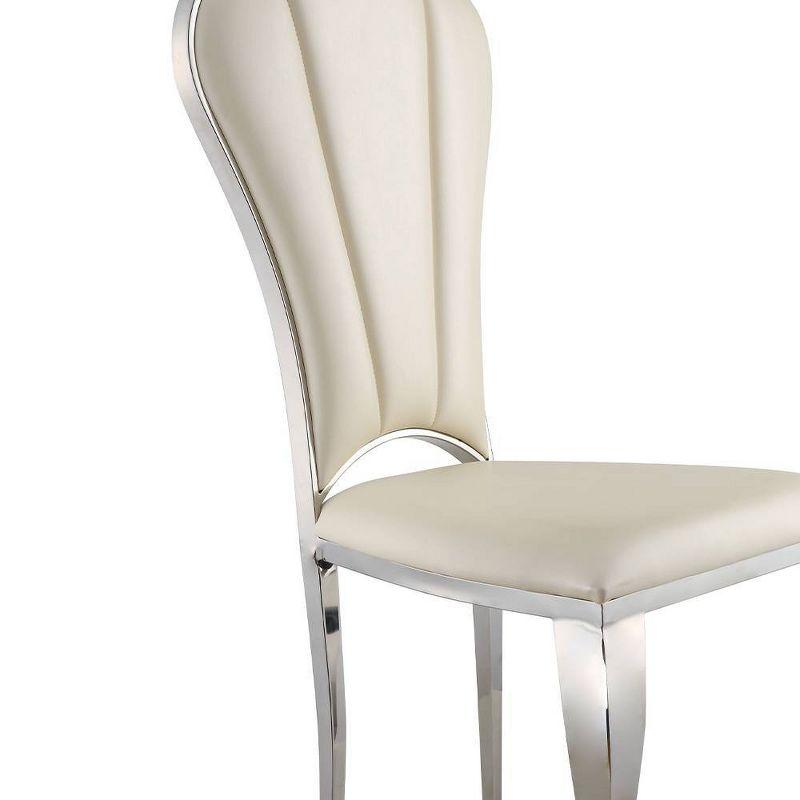 Faux Leather Upholstered Side Chair