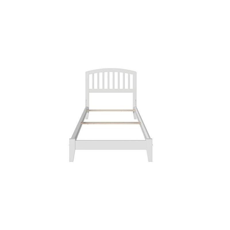 AFI Furnishings Richmond Twin Traditional Bed with Open Footboard and Turbo Charger in White