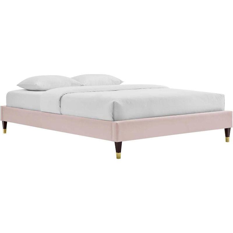 Modway Harlow King Performance Velvet Platform Bed Frame