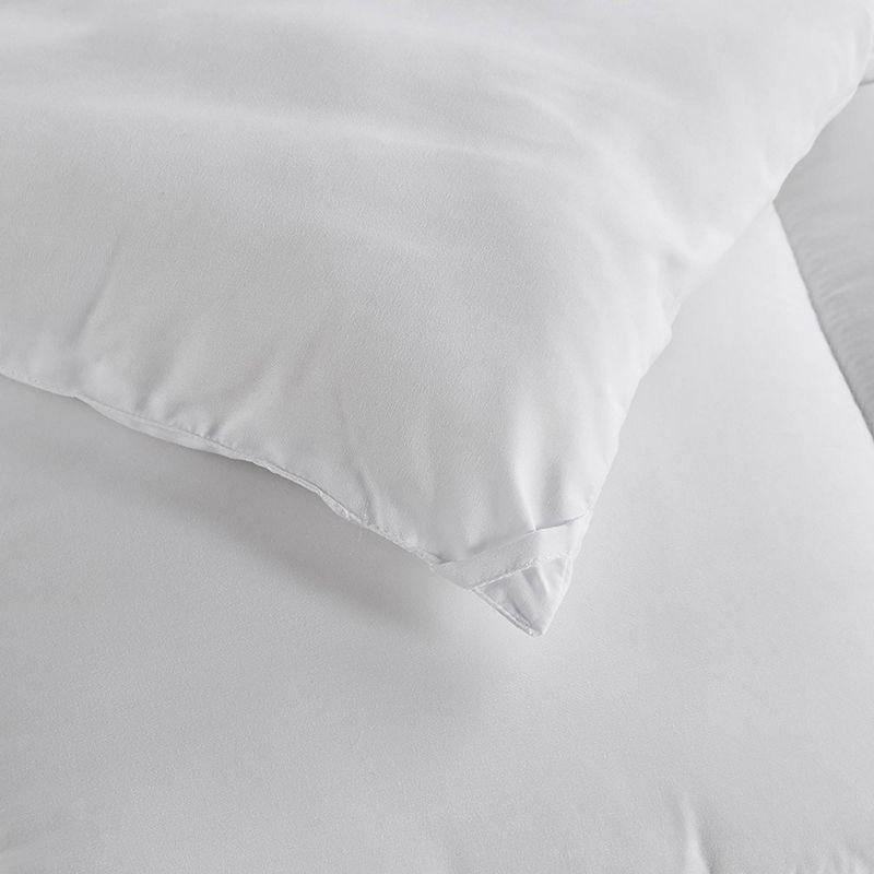 Ivory Satin Full Microfiber Comforter Set