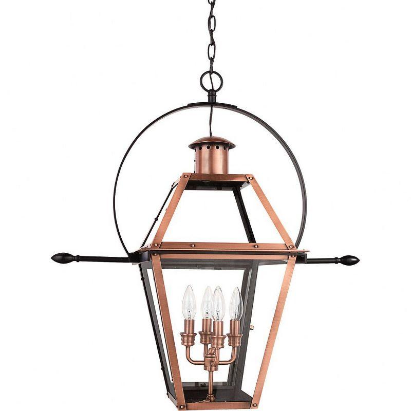 Quoizel Lighting Rue De Royal 4 - Light Pendant in  Aged Copper