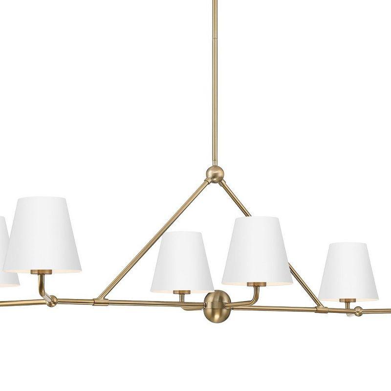 Crystorama Lighting Xavier 6 - Light Chandelier in  Vibrant Gold/White