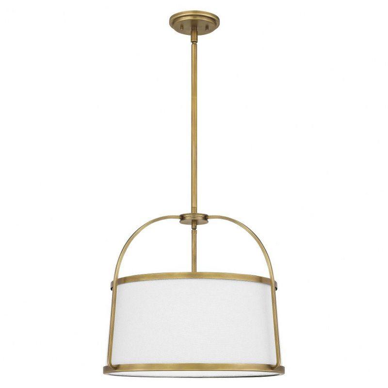 Quoizel Lighting York 4 - Light Pendant in  Weathered Brass