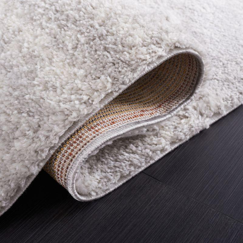 Berber Shag BER563 Power Loomed Runner Rug - Grey/Ivory - 2'3"x8' - Safavieh.