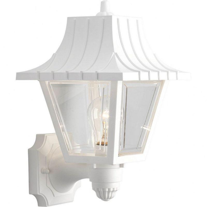 White Polypropylene Mansard Roof Wall Lantern