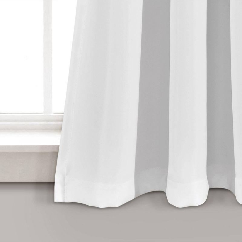 Weeping Flowers Polyester Room Darkening Curtain Pair