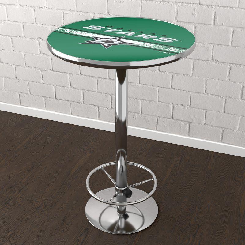 Trademark Global NHL Round Metal Base Dining Table