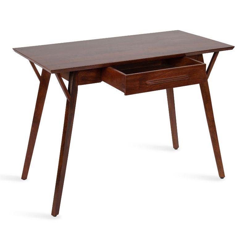 Kate and Laurel McCutcheon Rectangle Wood Writing Desk, 42x22x30, Brown