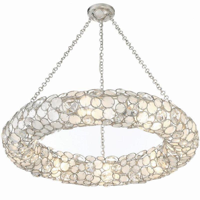 Crystorama Lighting Palla 8 - Light Chandelier in  Antique Silver