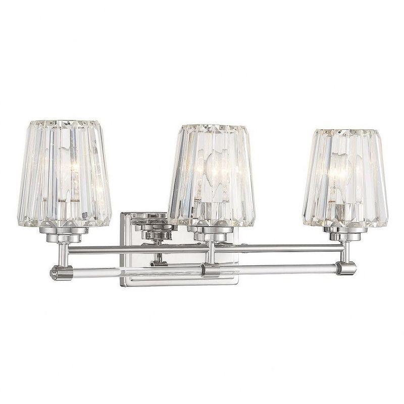 Savoy House Garnet 3 - Light Vanity in  Polished Nickel