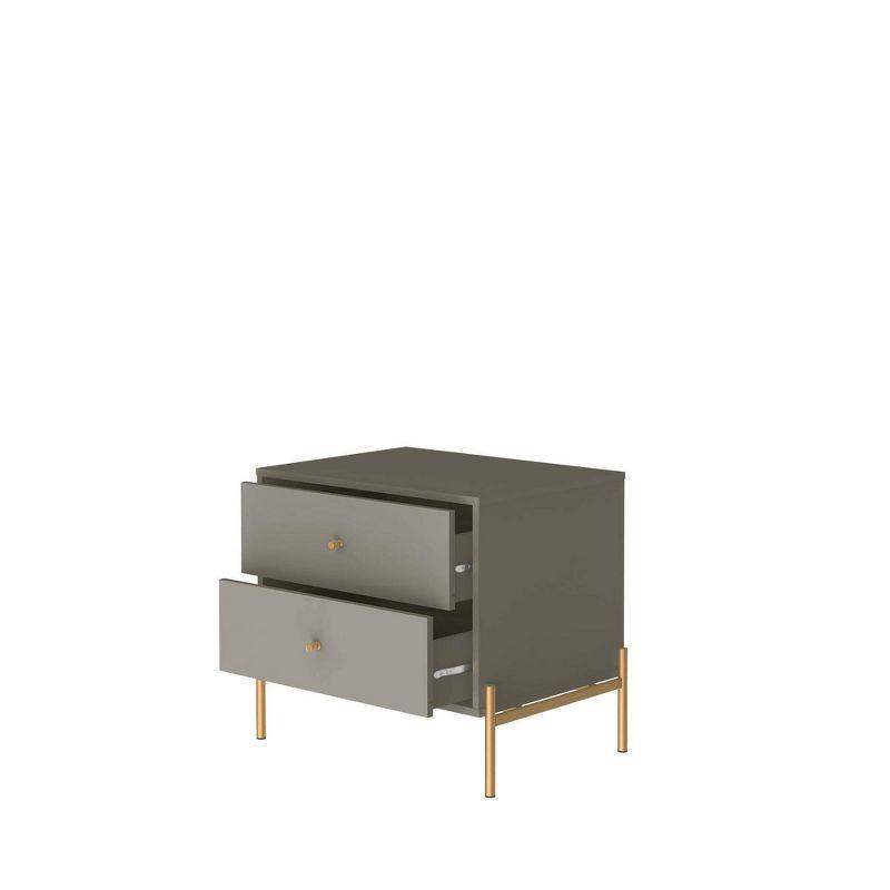 Jasper 2 Drawer Nightstand - Manhattan Comfort