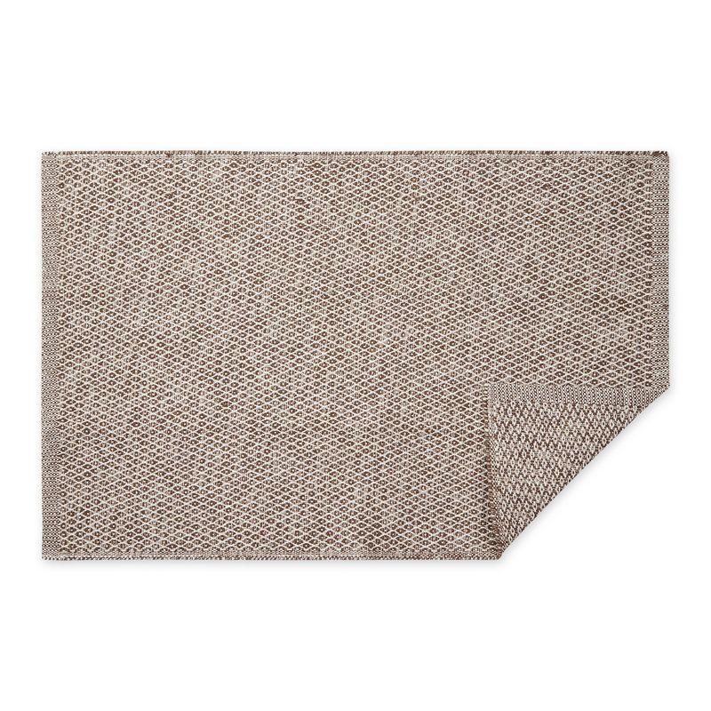 Design Imports Miniature Diamonds - Leather Brown - 2 X 3 Ft