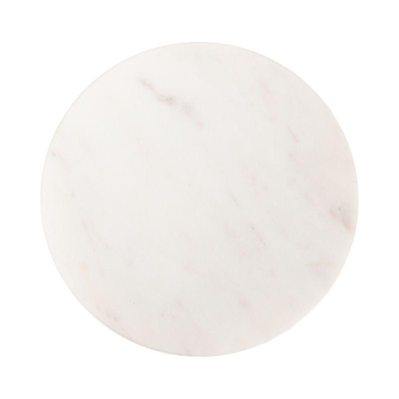 Kate and Laurel Helio Glam Drink Table, 8x8x24, Pewter