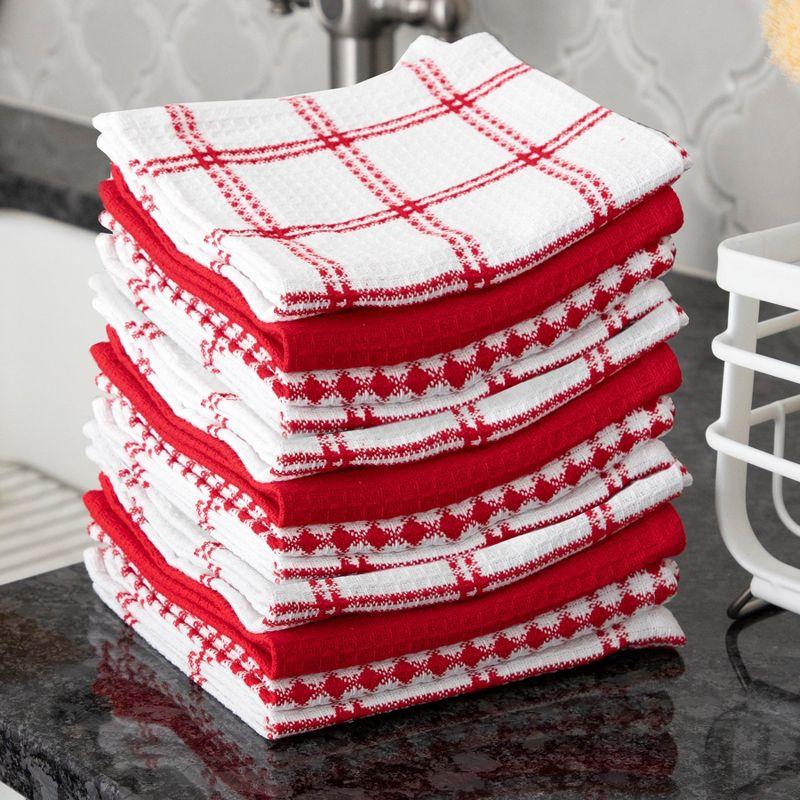 T-fal Flat Waffle Kitchen Dishcloth Set