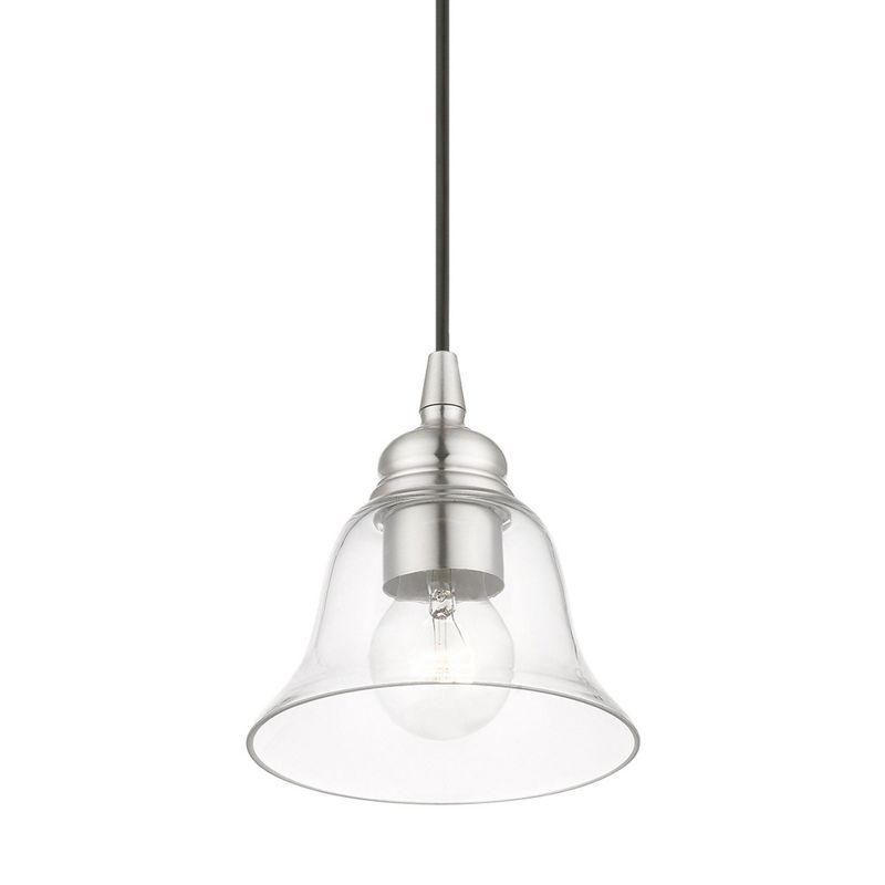Livex Lighting Moreland 1 - Light Pendant in  Brushed Nickel