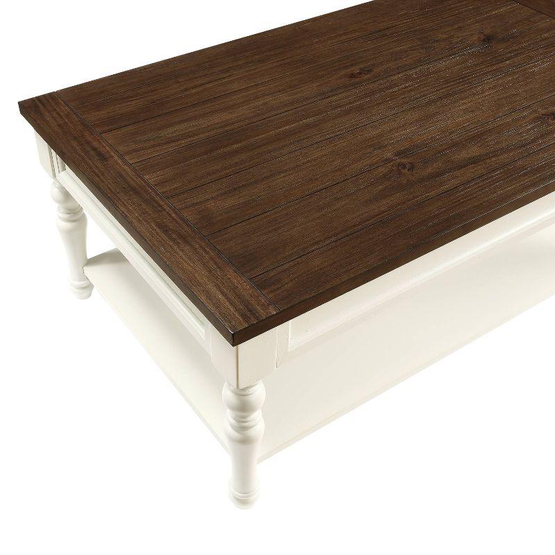 Joanna Coffee Table Ivory/Mocha - Steve Silver Co.