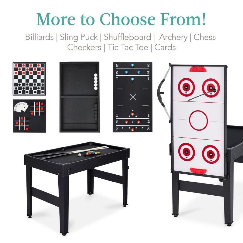 Best Choice Products 13-in-1 Combo Game Table Set w/ Ping Pong, Foosball, Basketball, Hockey, Archery - Arcade