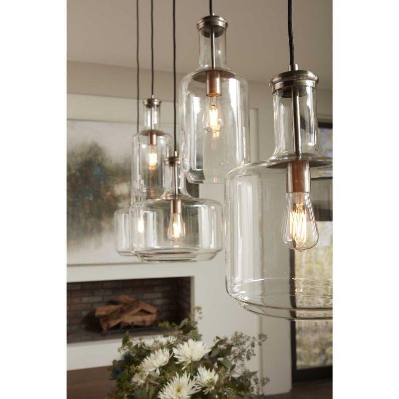 Progress Lighting, Latrobe, 1-Light Pendant, Matte Black, Clear Glass Shade