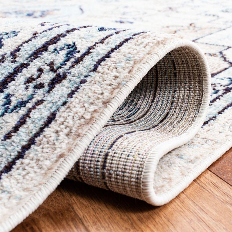 Madison MAD473 Power Loomed Indoor Area Rug - Ivory/Light Blue - 8'x10' - Safavieh