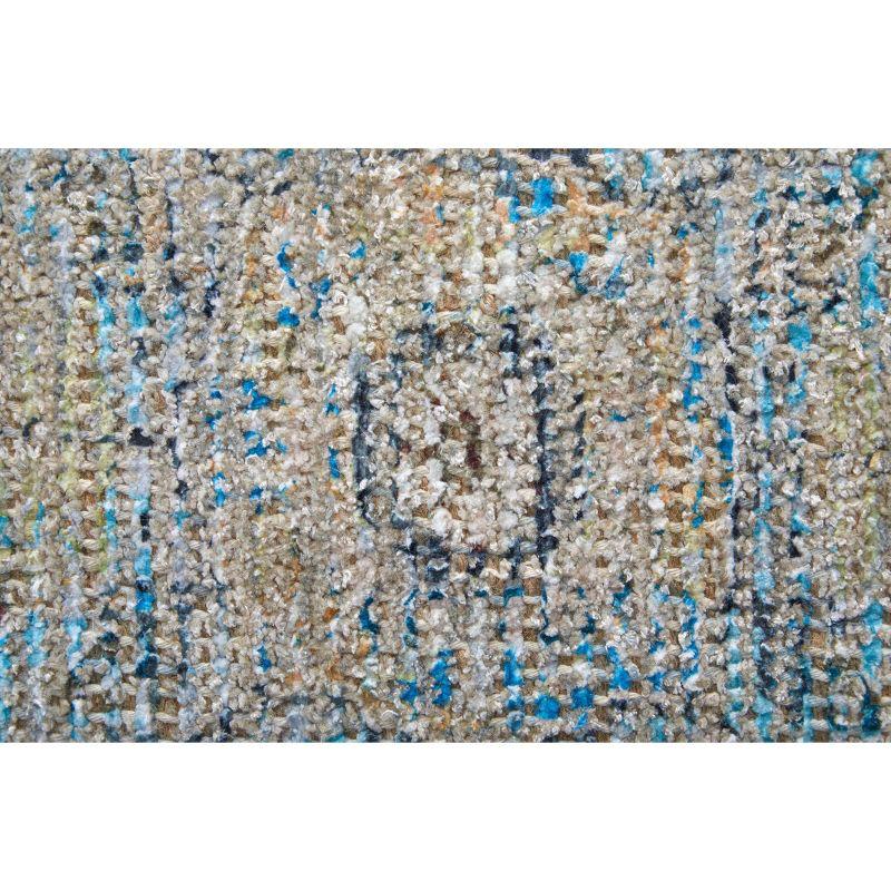 Caldwell Blue and Gray 5' x 7' Wool Area Rug