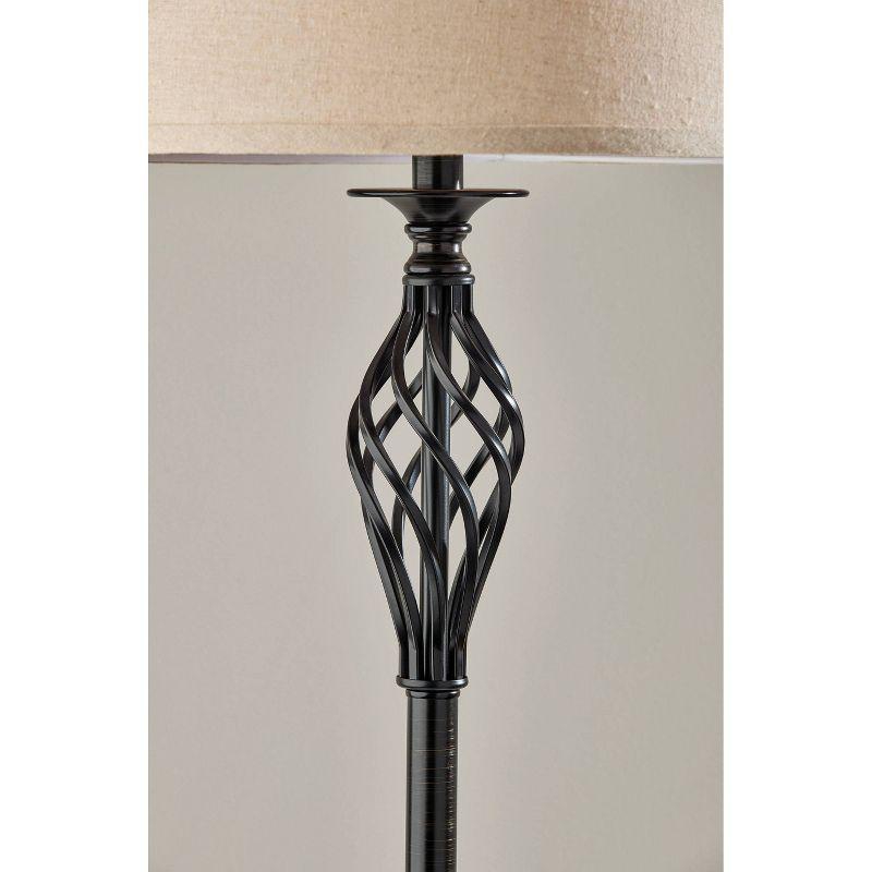 Raymond Floor Lamp Black - Adesso