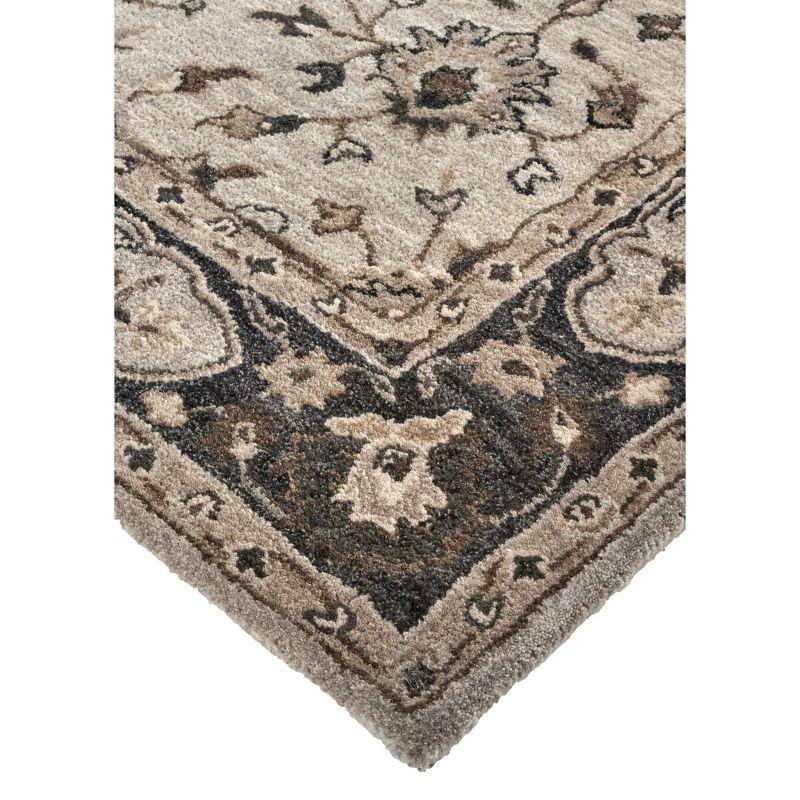 Eaton Traditional Oriental Gray/Ivory/Taupe Area Rug