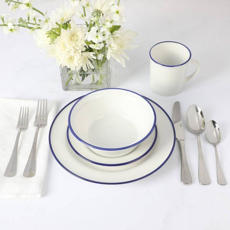 Martha Stewart Cliffield Ceramic Dinnerware Set - Service for 4