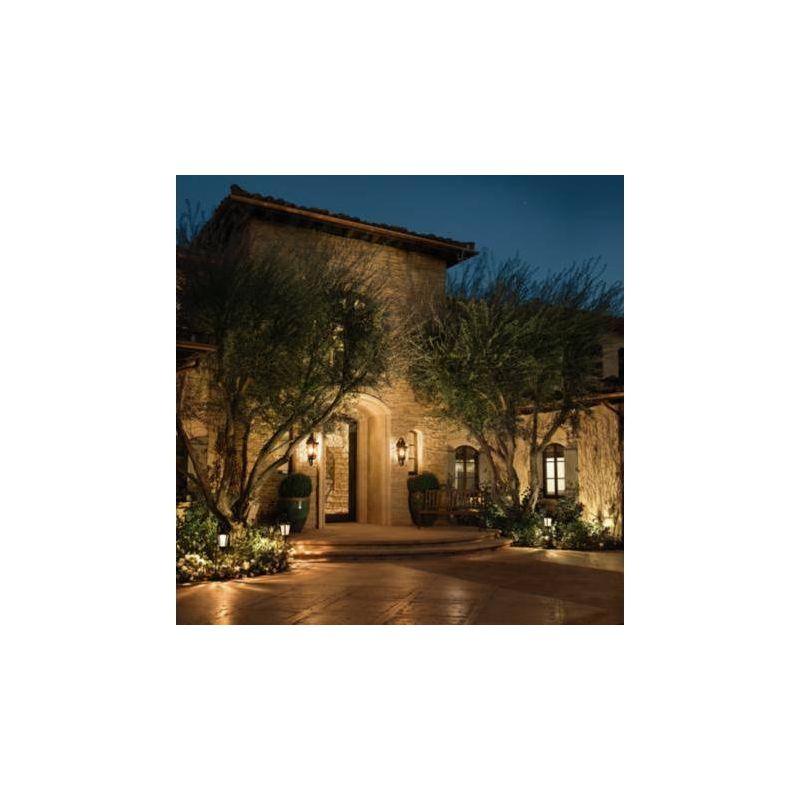 John Timberland Casa Marseille Vintage Rustic Outdoor Wall Light Fixture Black Scroll Arm 21 1/2" Clear Hammered Glass for Post Exterior Barn Deck