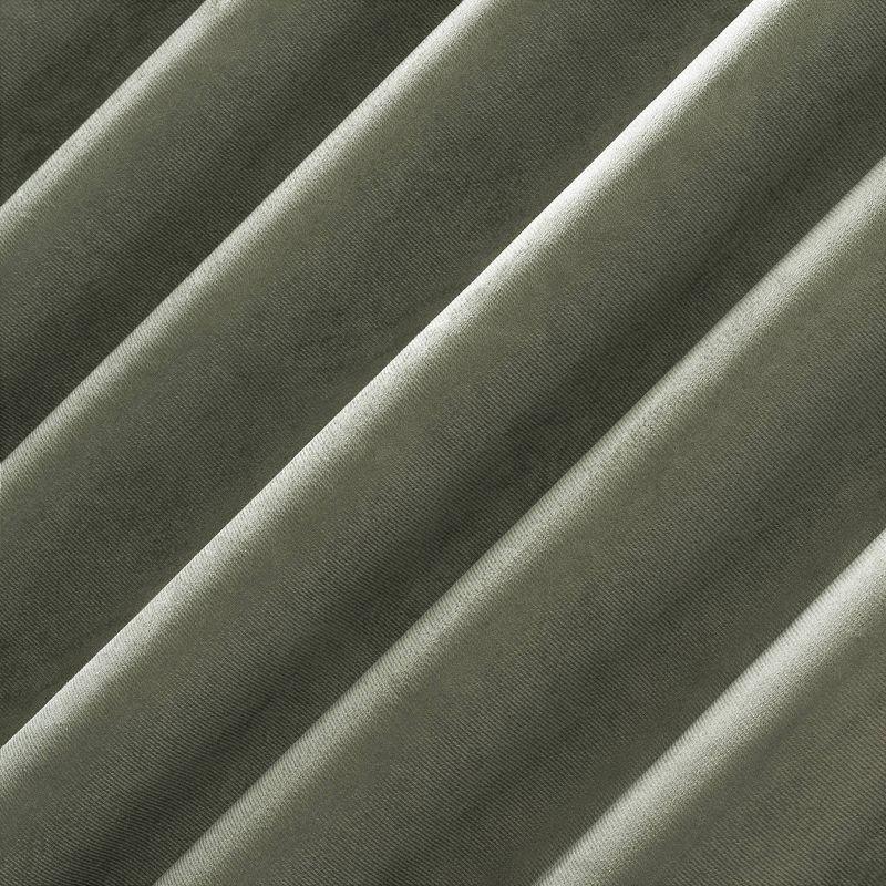 Sun Zero Velvet Noise Reducing Thermal Extreme 100% Blackout Back Tab Curtain Panel