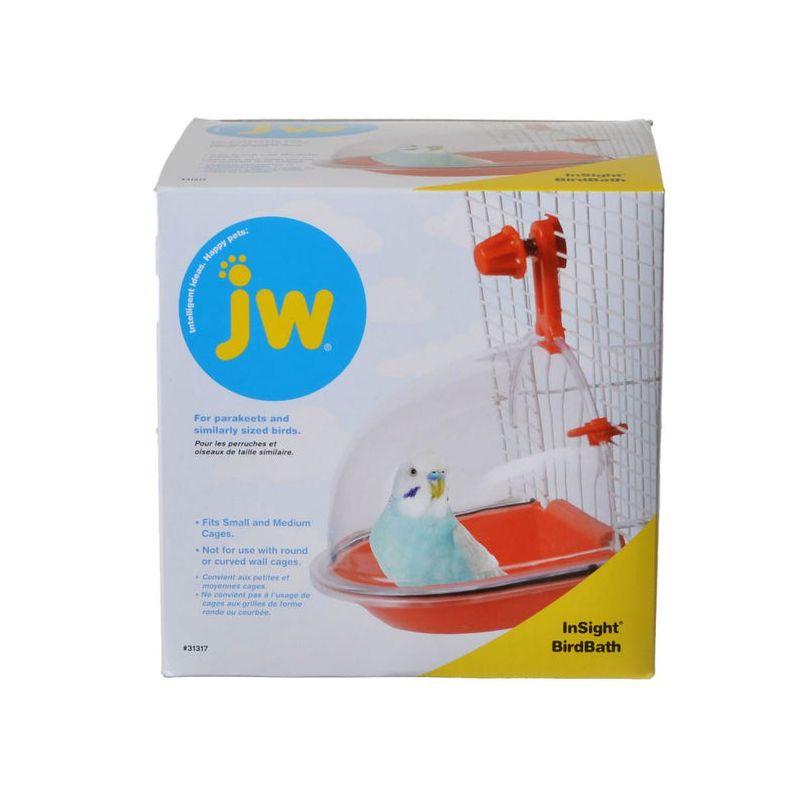 JW Insight Multicolor Plastic Bird Bath for Small and Medium Cages