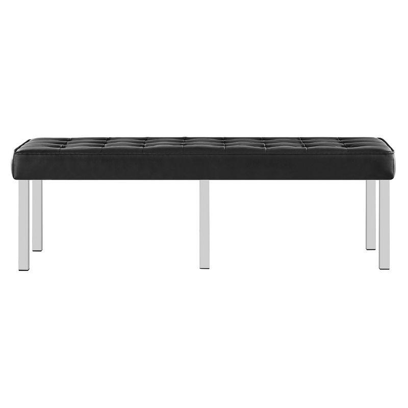 Modway Loft Tufted Vegan Leather Bench by Modway