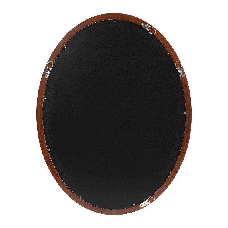 Kate & Laurel All Things Decor 18"x24" Hogan Oval Framed Wall Mirror: Poplar Wood, No Assembly Required
