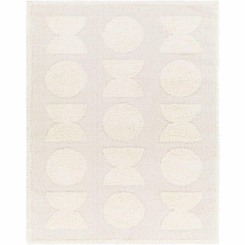 Dason 2' x 3' Off-White Polyester Rectangle Rug