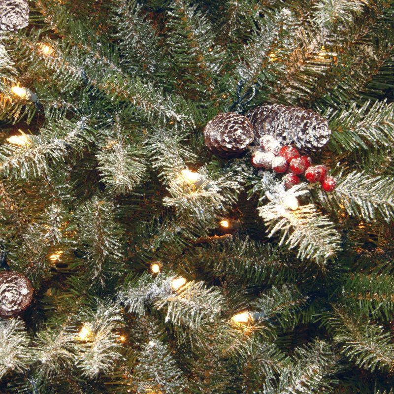 White Pre-Lit Fir Tabletop Christmas Tree with Lights