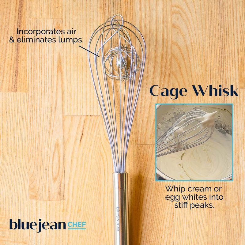 5-Piece Stainless Steel Whisk Set with Silver Finish