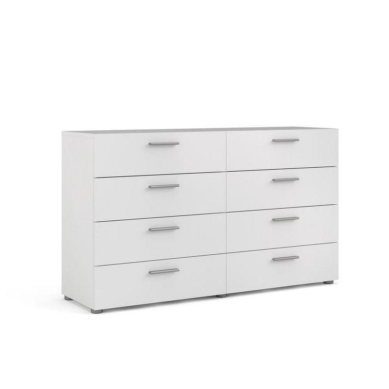 Tvilum,Austin 8 Drawer Double Dresser, White