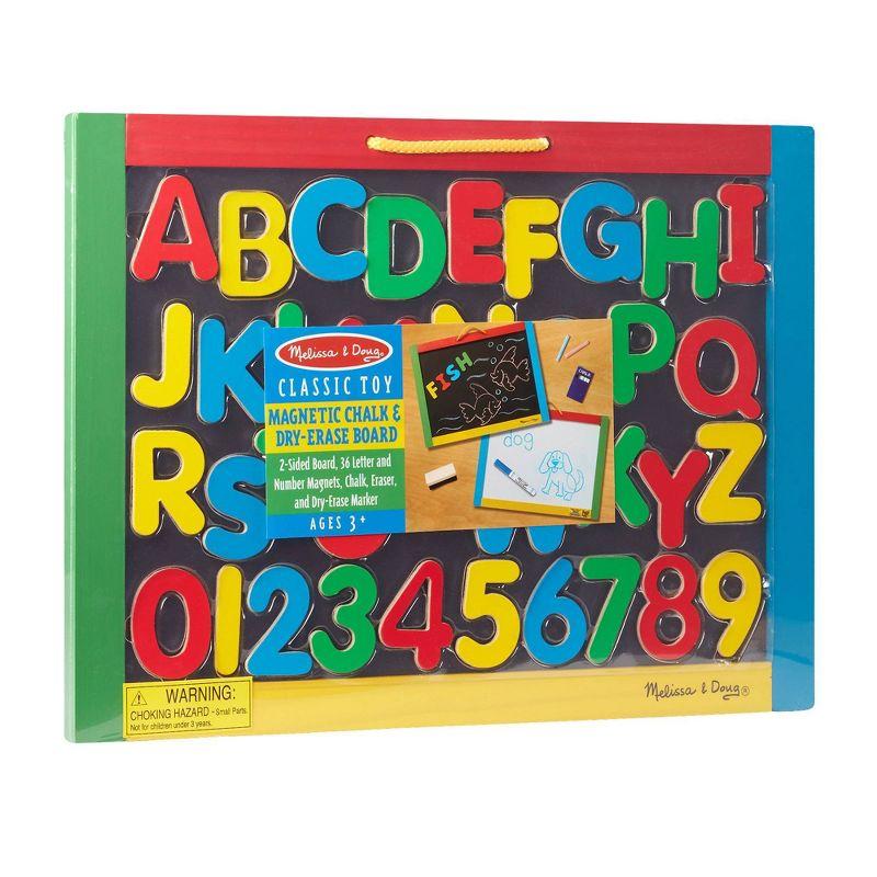 Melissa & Doug Magnetic Chalkboard and Dry-Erase Board With 36 Magnets