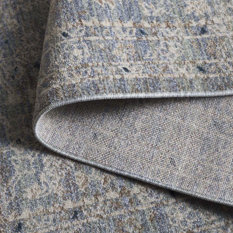 Antique Patina ANP656 Machine Made Loomed Area Rug - Blue/Ivory - 5'-3" X 7'-7" - Safavieh