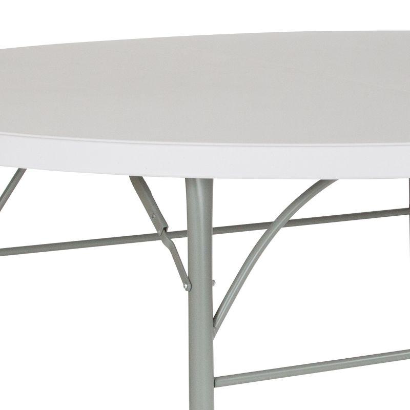 Flash Furniture Noah Stonewall 6' Round Plastic Folding Event Table with Carrying Handle