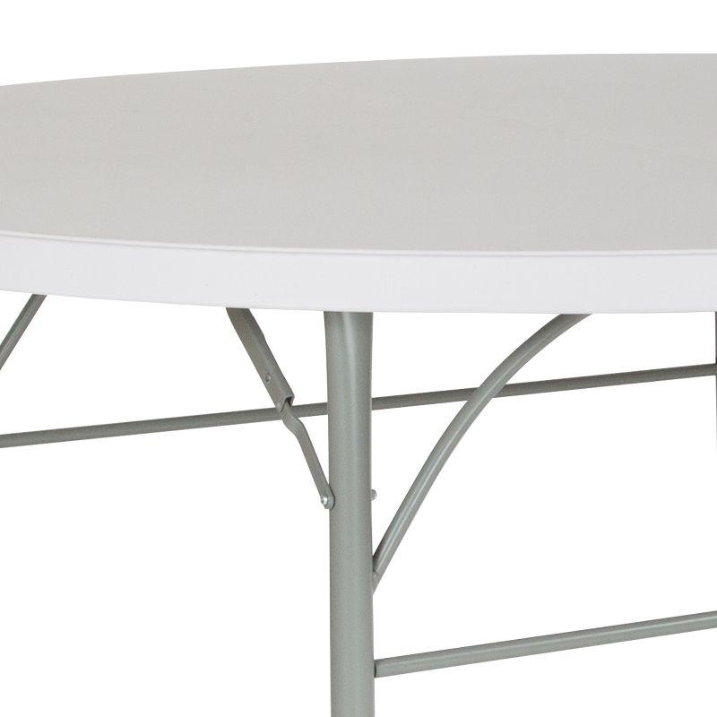 Noah Stonewall 6' Round Plastic Folding Event Table with Carrying Handle by Flash Furniture