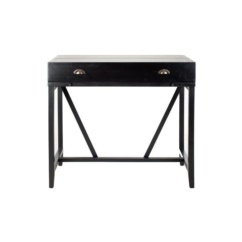 Wyatt Writing Desk With Pull Out - AMH6509 - Black - Safavieh Couture