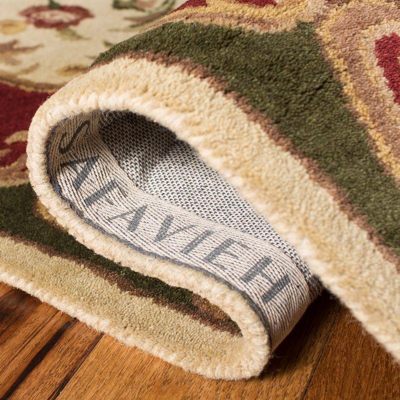 Classic CL234 Hand Tufted Runner Rug - Ivory/Green - 2'3"x8' - Safavieh.