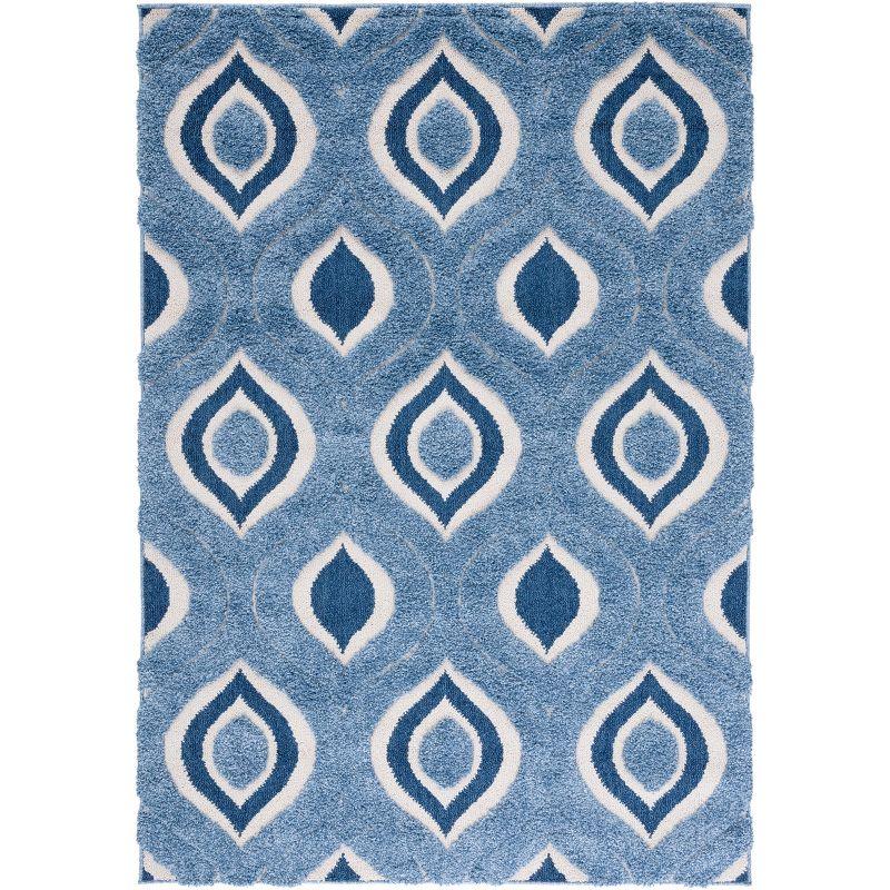 George Oliver Florida Shag Performance Geometric Rug